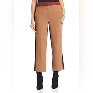 Marella Pants Tuckernuck Sz 8(10) 29 Roma Crop Colorblock Camel Tan Black Rust